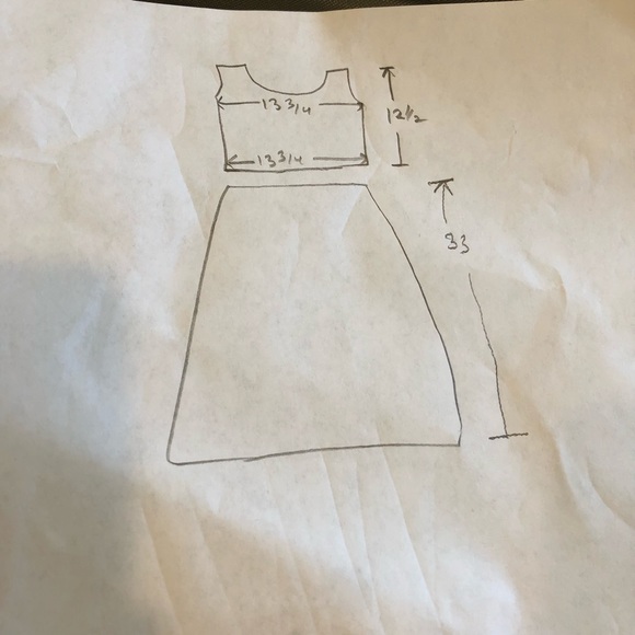 Blue skirt and top set - Picture 3 of 4